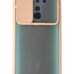 Newface Xiaomi Redmi Note 8 Pro Kılıf Palm Buzlu Kamera Sürgülü Silikon - Pembe
