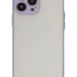 Newface İphone 14 Pro Max Kılıf Montreal Silikon Kapak - Mor