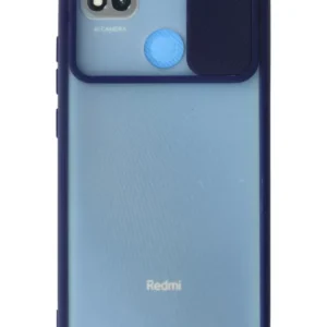 Newface Xiaomi Redmi 9c Kılıf Palm Buzlu Kamera Sürgülü Silikon - Lacivert
