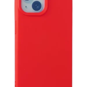 Newface İphone 15 Kılıf Nano İçi Kadife Silikon - Kırmızı