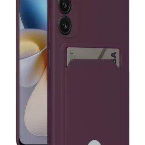 Newface Samsung Galaxy A26 Kılıf Kelvin Kartvizitli Silikon - Derin Mor