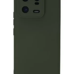 Newface Xiaomi Mi 13 Pro Kılıf Nano İçi Kadife Silikon - Koyu Yeşil