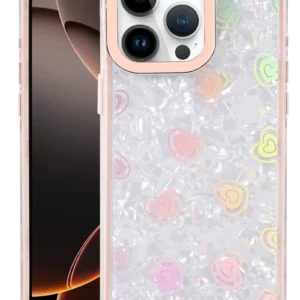 Newface Apple İphone 16 Pro Lumi Desenli Kapak - Pembe