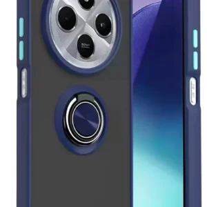 Newface Xiaomi Redmi 14c Kılıf Montreal Yüzüklü Silikon Kapak - Lacivert