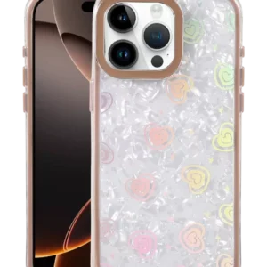 Newface Apple İphone 15 Pro Lumi Desenli Kapak - Çöl Titanyum