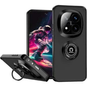 Newface Xiaomi Redmi Note 14 Pro 4g Kılıf Montreal Yüzüklü Silikon Kapak - Siyah