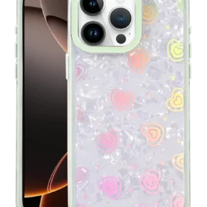 Newface Apple İphone 15 Pro Max Lumi Desenli Kapak - Yeşil