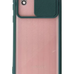 Newface Samsung Galaxy A01 Core Kılıf Palm Buzlu Kamera Sürgülü Silikon - Yeşil