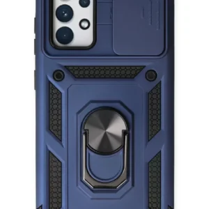 Newface Samsung Galaxy A53 5g Kılıf Pars Lens Yüzüklü Silikon - Lacivert