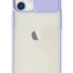 Newface İphone 11 Kılıf Palm Buzlu Kamera Sürgülü Silikon - Lila