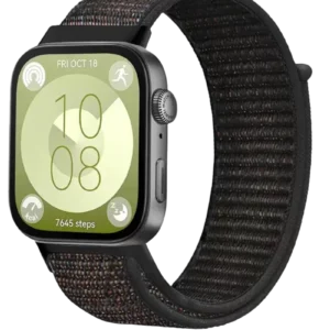 Newface Huawei Fit 4 Hasırlı Cırtcırtlı Kordon - Siyah