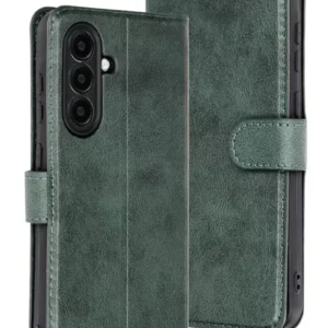 Newface Samsung Galaxy A56 Kılıf Trend S Plus Kapaklı Kılıf - Yeşil