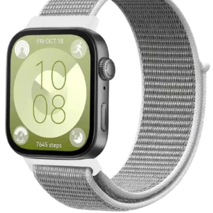 Newface Huawei Fit 4 Hasırlı Cırtcırtlı Kordon - Beyaz