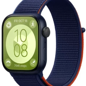 Newface Huawei Fit 4 Hasırlı Cırtcırtlı Kordon - Lacivert-turuncu