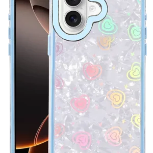 Newface Apple İphone 16 Lumi Desenli Kapak - Mavi