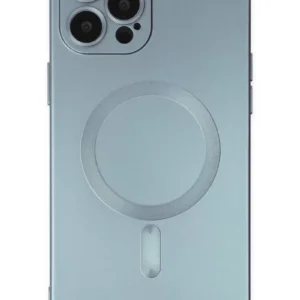 Newface İphone 12 Pro Max Kılıf Moshi Lens Magneticsafe Silikon - Sierra Blue