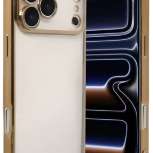 Newface Apple İphone 17 Pro Razer Lensli Silikon - Gold