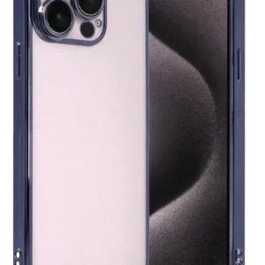 Newface Apple İphone 15 Pro Max Razer Lensli Silikon - Lacivert