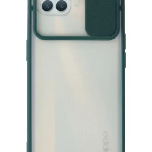 Newface Oppo Reno 4 Lite Kılıf Palm Buzlu Kamera Sürgülü Silikon - Yeşil