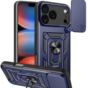 Newface Apple İphone 17 Pro Pars Lens Yüzüklü Silikon - Lacivert