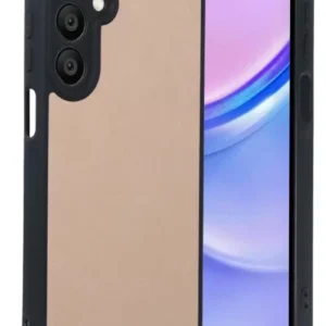 Newface Samsung Galaxy A15 4g Kılıf Aras Deri Kapak - Pudra