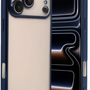 Newface Apple İphone 17 Pro Max Razer Lensli Silikon - Lacivert