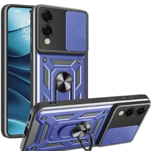 Newface Samsung Galaxy S25 Edge Pars Lens Yüzüklü Silikon - Lacivert