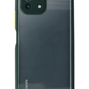 Newface Xiaomi Mi 11 Lite Kılıf Miami Şeffaf Silikon - Koyu Yeşil