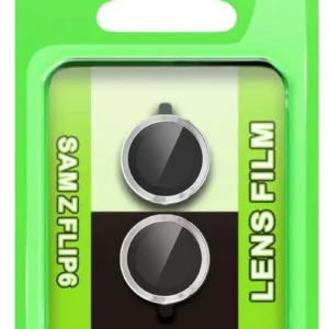 Newface Samsung Galaxy Z Flip 6 Raze Metal Kamera Lens - Gümüş