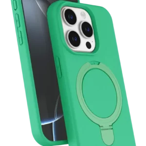 Newface Apple İphone 14 Pro Max Regal Magsafe Standlı Kapak - Yeşil