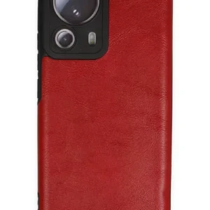 Newface Xiaomi Mi 13 Lite Kılıf Loop Deri Silikon - Kırmızı