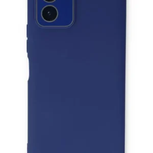 Newface Vivo Y15s Kılıf Lansman Glass Kapak - Sky Blue