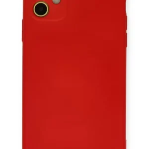 Newface İphone 11 Kılıf Nano İçi Kadife Silikon - Kırmızı