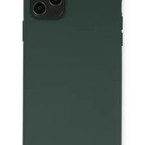 Newface İphone 11 Pro Max Kılıf Nano İçi Kadife Silikon - Koyu Yeşil