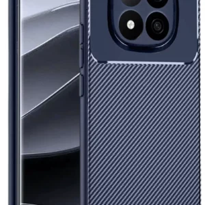 Newface Xiaomi Redmi Note 14 Pro Plus Kılıf Auto Focus Karbon Kapak - Lacivert