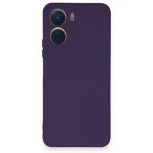 Newface Vivo Y16 Kılıf Nano İçi Kadife Silikon - Mor