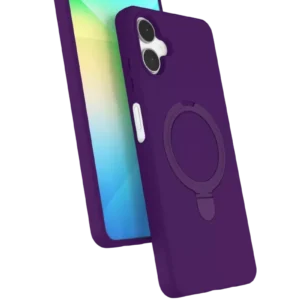 Newface Samsung Galaxy A06 Regal Magsafe Standlı Kapak - Derin Mor