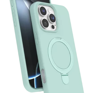 Newface Apple İphone 16 Pro Max Regal Magsafe Standlı Kapak - Su Yeşili