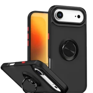 Newface Apple İphone 17 Air Montreal Yüzüklü Silikon Kapak - Siyah