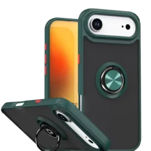 Newface Apple İphone 17 Air Montreal Yüzüklü Silikon Kapak - Yeşil