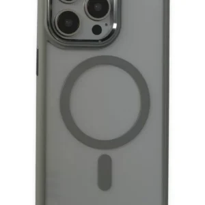 Newface İphone 15 Pro Max Kılıf Room Magneticsafe Silikon - Gri