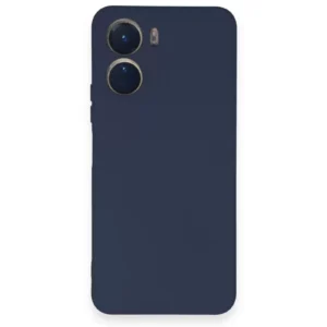 Newface Vivo Y16 Kılıf Nano İçi Kadife Silikon - Lacivert