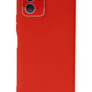 Newface Vivo Y15s Kılıf Lansman Glass Kapak - Kırmızı