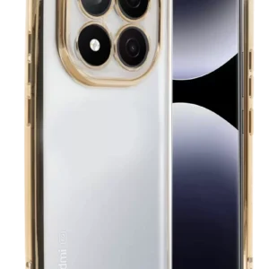 Newface Xiaomi Redmi Note 14 Pro Plus Kılıf Razer Lensli Silikon - Gold