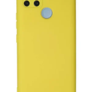 Newface Realme C25y Kılıf Nano İçi Kadife Silikon - Sarı