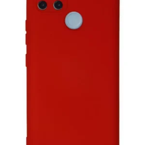Newface Realme C25y Kılıf Nano İçi Kadife Silikon - Kırmızı