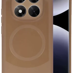 Newface Xiaomi Redmi Note 14 Pro 4g Kılıf Maya Karbon Kapak - Kahverengi