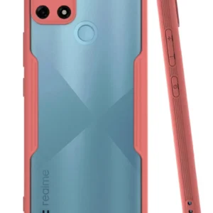 Newface Realme C25y Kılıf Platin Silikon - Pembe