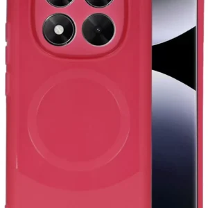 Newface Xiaomi Redmi Note 14 Pro 4g Kılıf Maya Karbon Kapak - Bordo