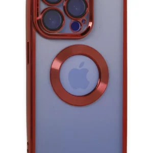Newface İphone 15 Pro Max Kılıf Slot Silikon - Kırmızı